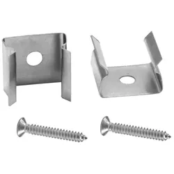 EUROLITE Halterung für Leer-Rohre 10x10mm Set 2x mit Schraube