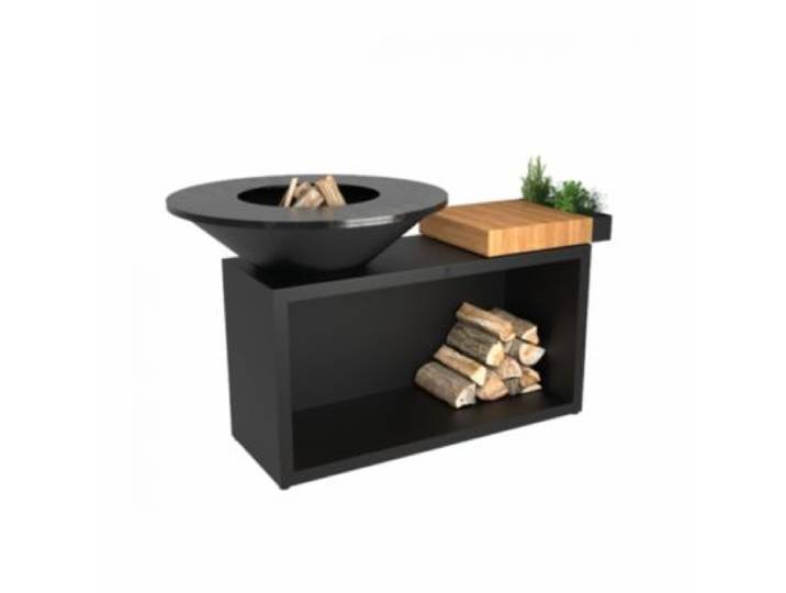 Ofyr - Brasero Island Black 100 Teak Wood Oi3b100w
