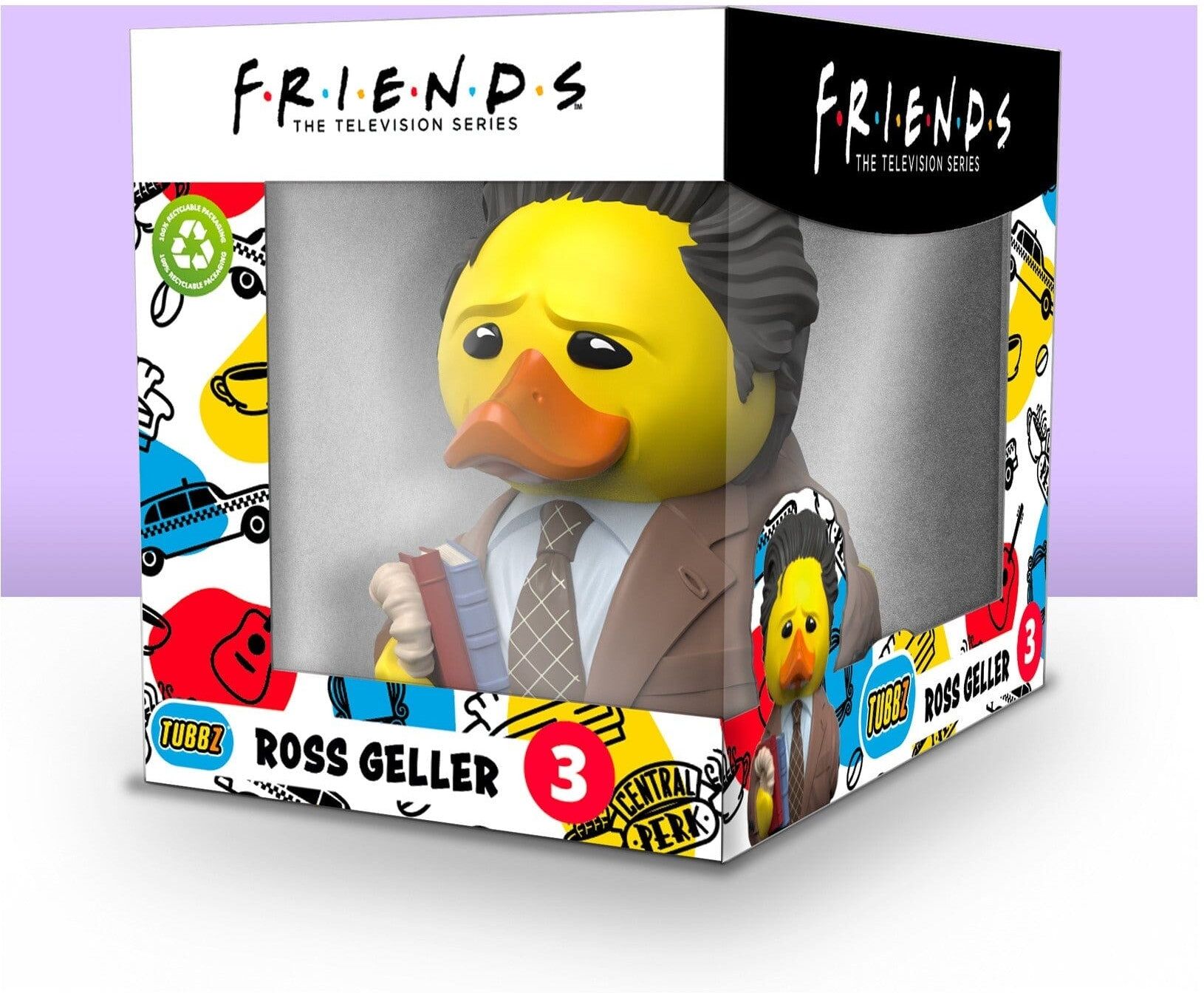 Tubbz Collectibles - Friends - Ross Geller (Boxed Edition) - Official Friends Merchandise - 9cm Tall - Collectible Duck Toy