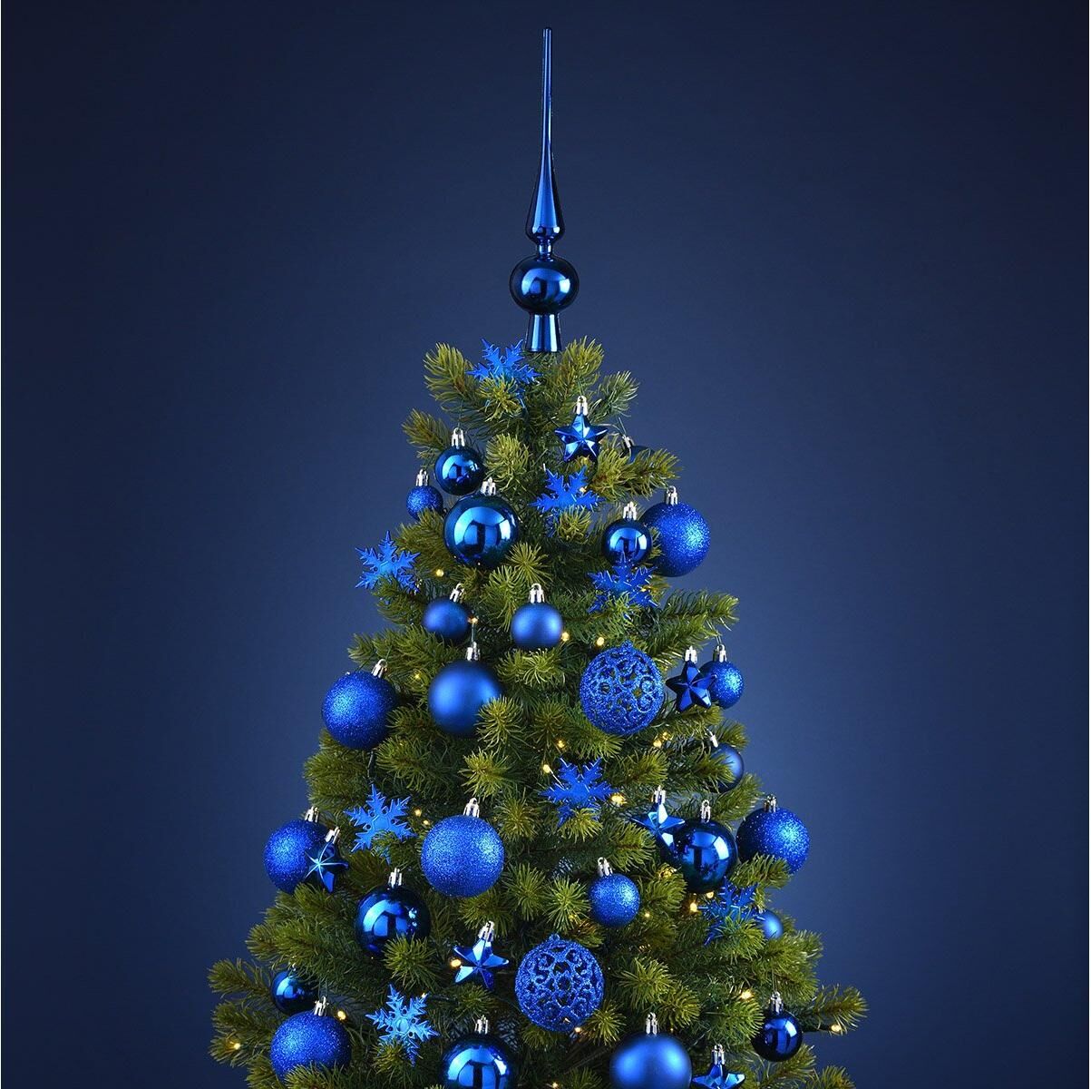 Weihnachtsfigur "G, Wurm 111-er Set", blau, Ø:6cm, Kunststoff, Dekofiguren, Weihnachtsfigur blau Ø 6cm