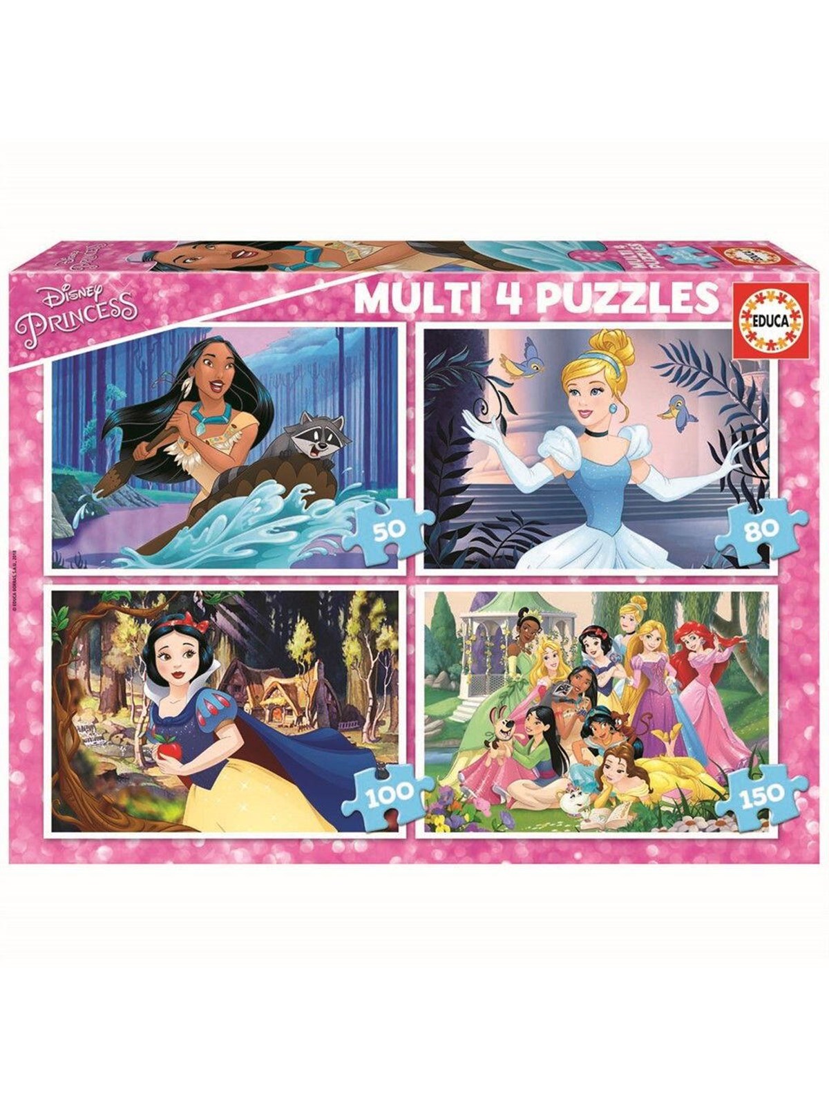 Educa 50-80-100-150 Disney Prinzessinnen