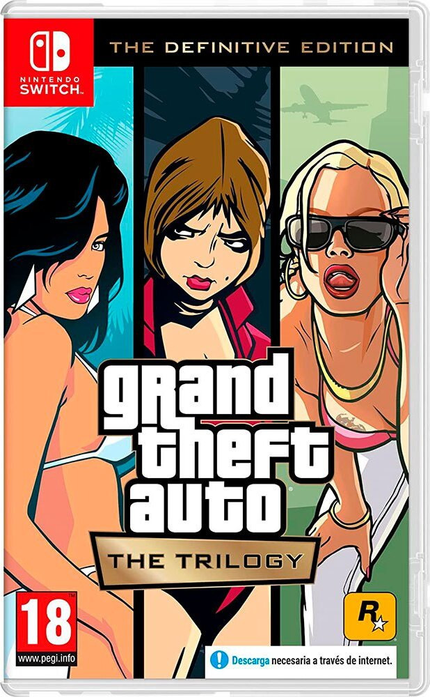 GTA Trilogy: The Definitive Edition voor Nintendo Switch, Meerkleurig, PAL