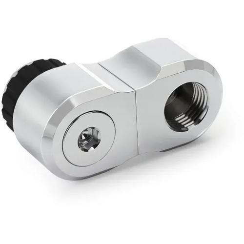 Alphacool Apex Grip offset 27mm 2x 90° OT/IT G1/4 rotatable chrome