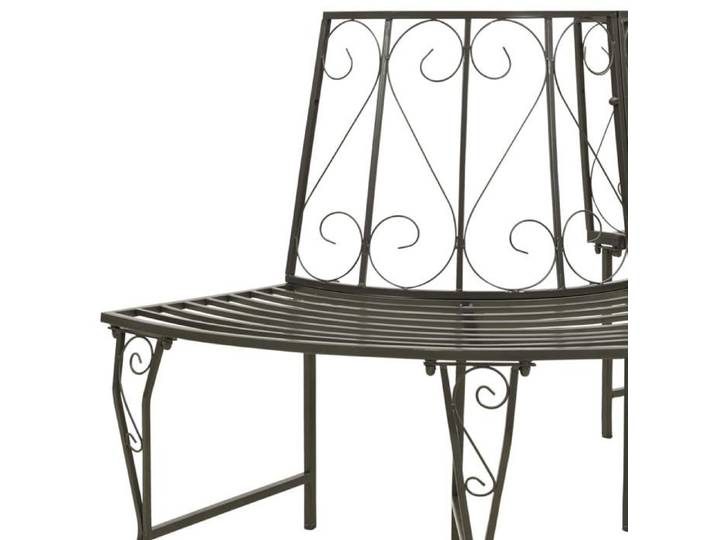 Sale 2026  Banc d'arbre de jardin - BURKE - Banquette balcon - Demi-rond 160 cm - Acier BB292