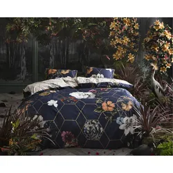 Essenza »Abigail« Satin Bettwäsche Dark Blue  – erhältlich in 3 Größen