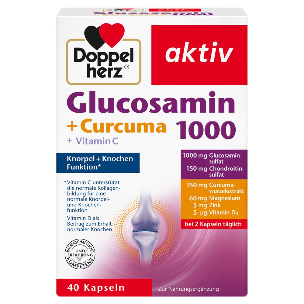 Doppelherz Glucosamin 1000+curcuma 40 Kaps St Kapseln