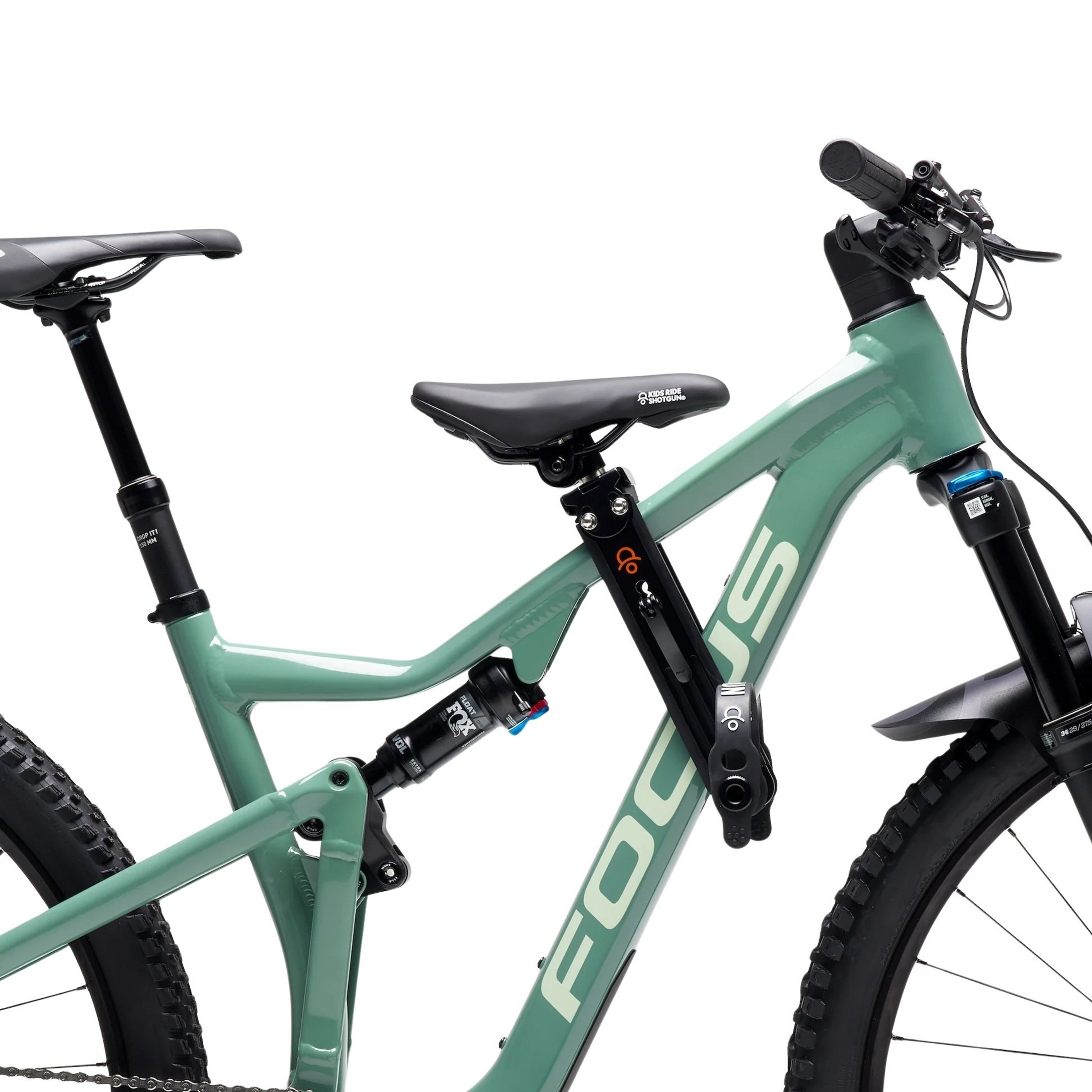 Kids ride Shotgun OG MTB Front Kindersitz Kinder Kinderfahrradsitze schwarz Mountainbike | Commuting
