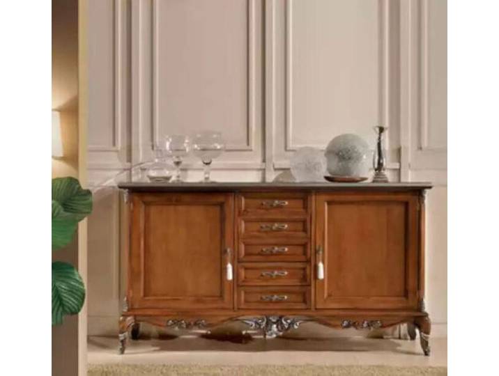 Xlmoebel Sideboard Massivholz Wohnzimmerschrank im italienischen Stil (Sideboard, Sideboard), Hergestellt in Italy