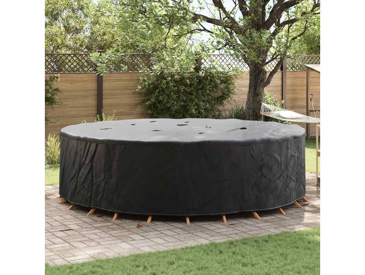 vidaXL Möbelbezug 320 x 320 x 71 cm 600D Oxford Stoff Rund Wasserdicht