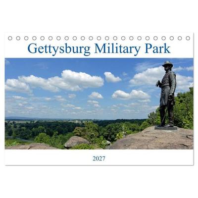 Gettysburg Military Park (Tischkalender 2027 DIN A5 quer), CALVENDO Monatskalender