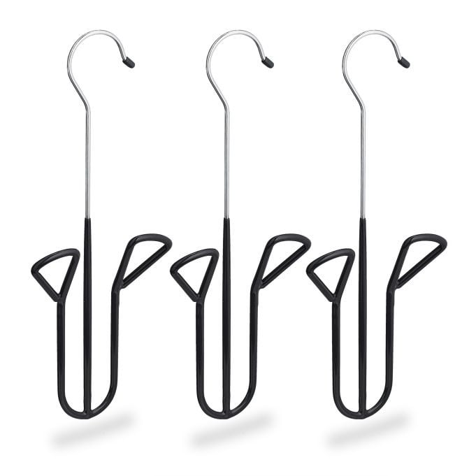 Relaxdays Set van 9 Schoenenhangers in Zwart en Zilver