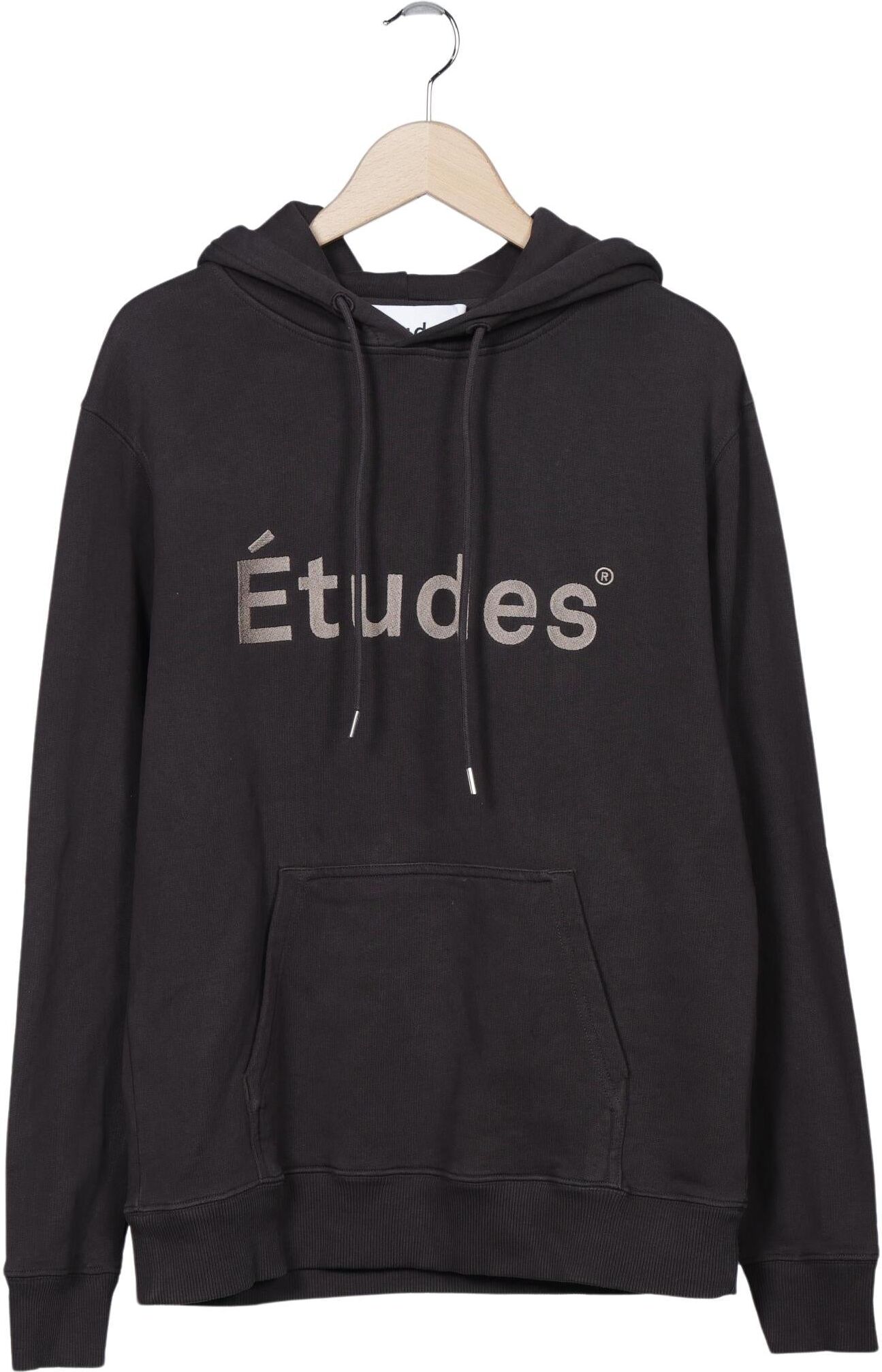 etudes studio Herren Kapuzenpullover, Grau, Gr. M, Baumwolle - Second Hand