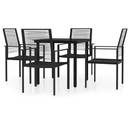 Helloshop26 - 5-teiliges schwarzes Garten-Essset 02_0013883