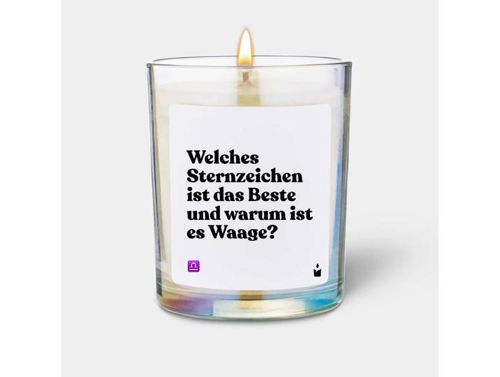 Duftkerze Rainbow Flowery Welches Sternzeichen ist das Beste und warum ist es Waage?
