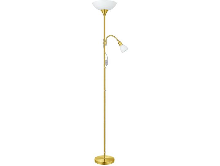 Stehlampe Up 2 messing-matt H 176.5 cm - Stehlampe