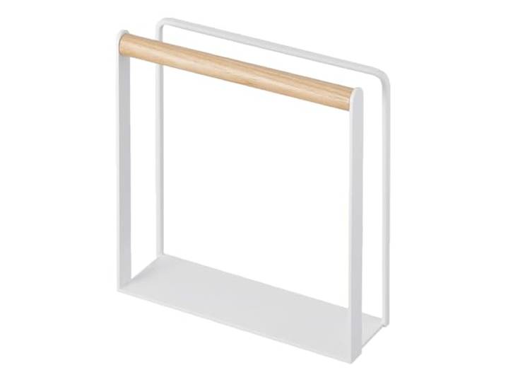 Yamazaki 4412 Tosca Porte-serviettes en bois Blanc