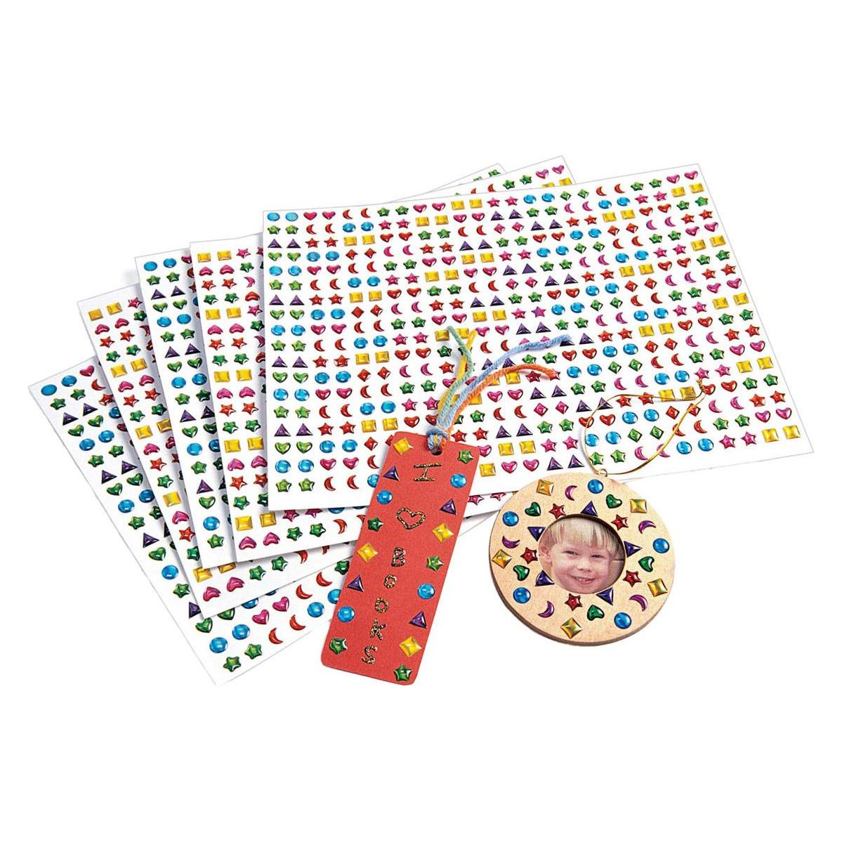 Colorations Färbungen - 3D-Edelsteinaufkleber, 2150 Stück. (2150 Sticker) (45117403)