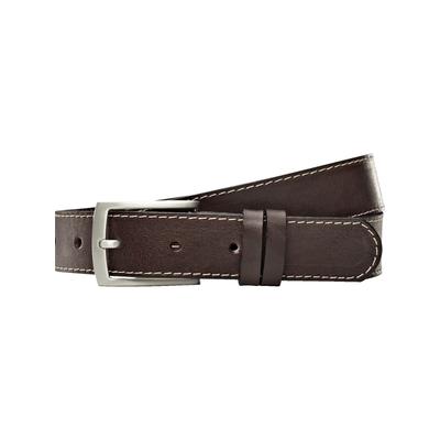 Ledergürtel BABISTA "Ledergürtel MILANVERRO", Herren, Gr. 120, braun (dunkelbraun), Obermaterial: 100% Rindsleder Leather cow., Gürtel Ledergürtel