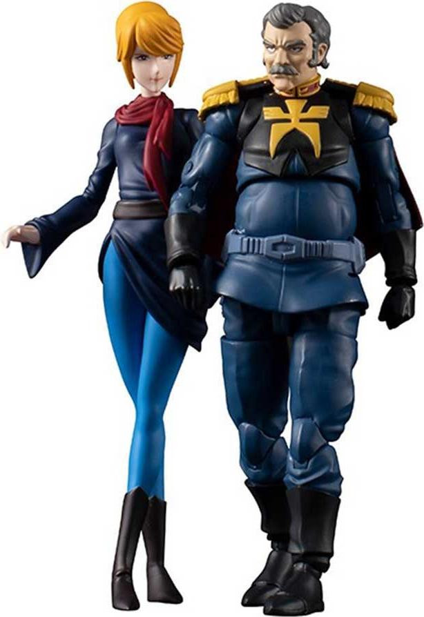 Megahouse Mobile Suit Gundam Koninkrijk Zeon Figuur Ramba Ral en Crowley Hamon 10 cm