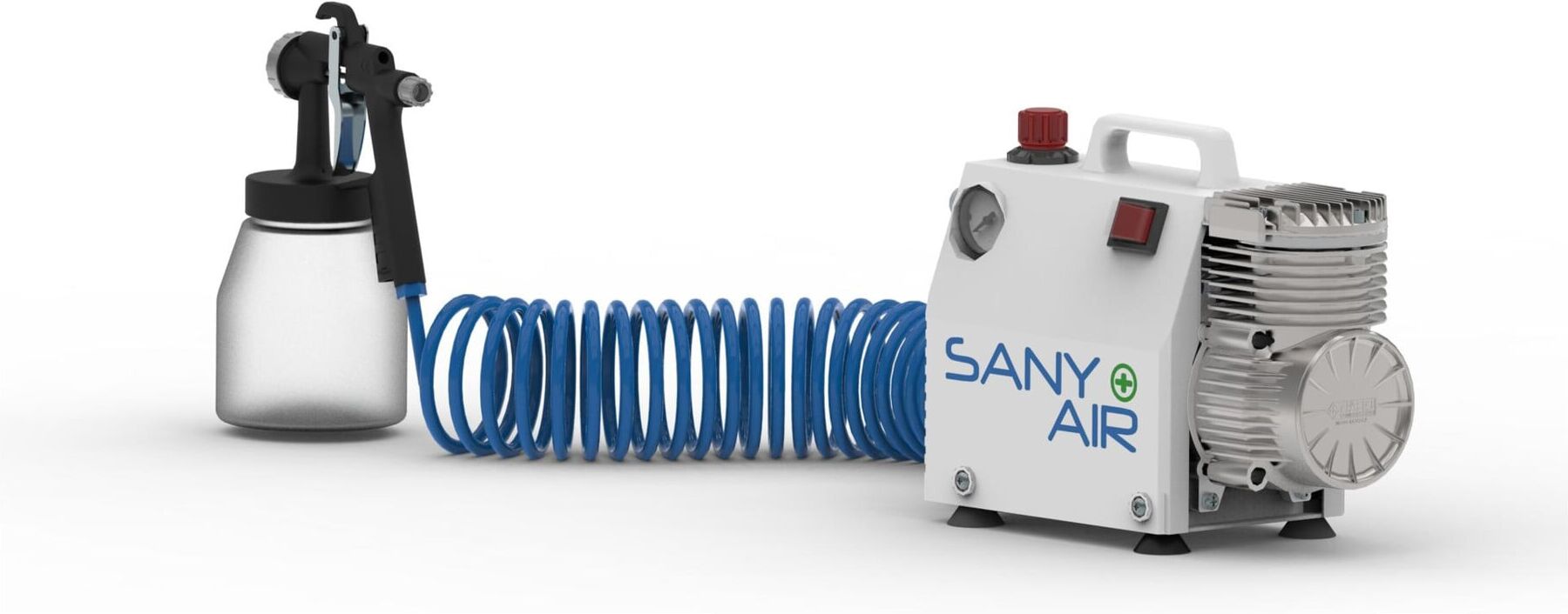 Aerotec Kompressor SANY AIR zum Desinfizieren von Oberflächen inklusive Zerstäuberflasche, 230 V (20130114)