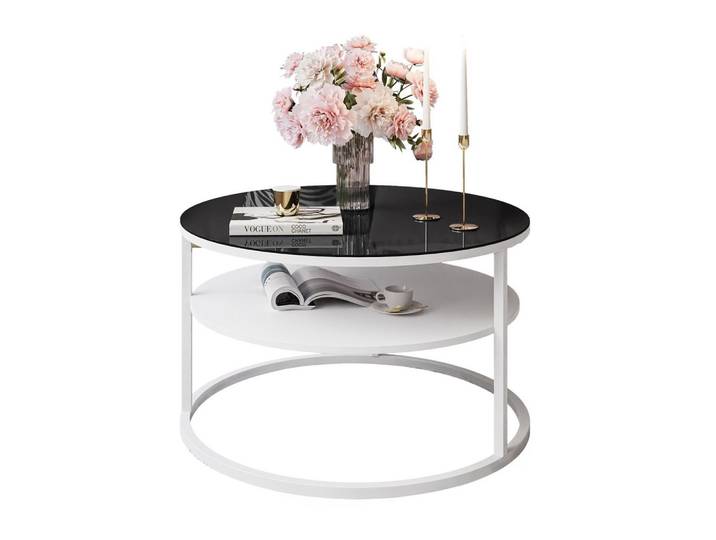 COUCHTISCH CIRI GLASS mit Regal