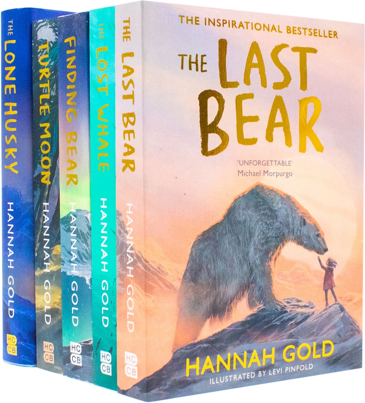 HarperCollins UK Ltd Hannah Gold Collection 5 Books Set (The Lone Husky [Hardback], The Last Bear, The Lost Whale, Finding Bear and Turtle Moon)