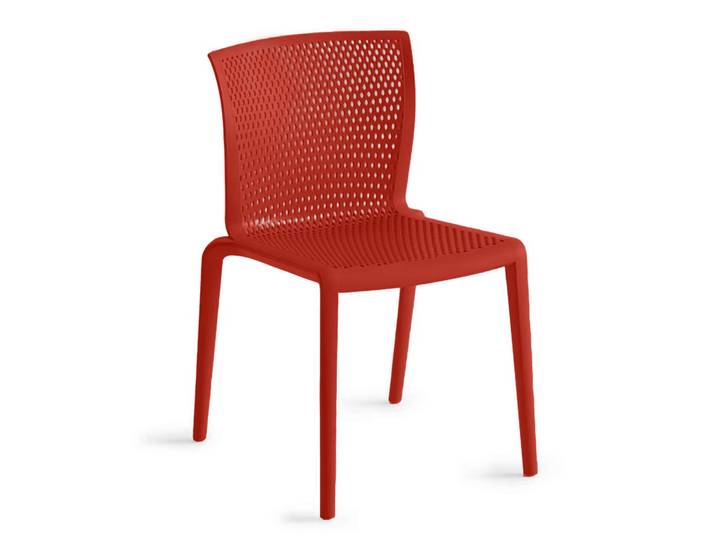 Bistro Stapelstühle Gaber Spyker Rot ohne Armlehnen, Neu - Perfekt für komfortables Sitzen