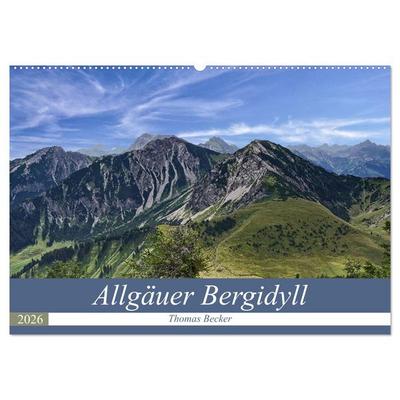 Allgäuer Bergidyll (Wandkalender 2026 DIN A2 quer), CALVENDO Monatskalender