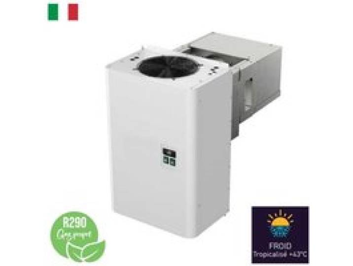 Groupe Monobloc Cavalier Positif 10 à 12 m³ – R290 – Dégivrage Automatique à Gaz Chaud – 230 V