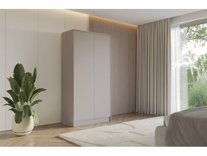 ALTDECOR Kleiderschrank GELE - 100x200x51 Kaschmir Schrank Garderobenschrank Mehrzweckschrank mit modernen glatte Fronten