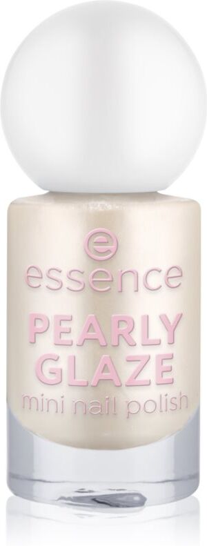essence PEARLY GLAZE shimmery nail polish mini shade 16 5 ml