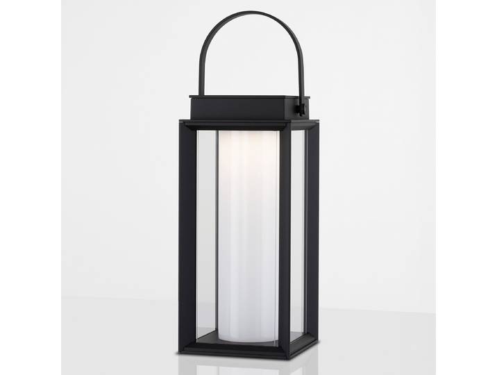 Wegeleuchte Verhal 16 x 48 x 16cm Schwarz/Schwarz