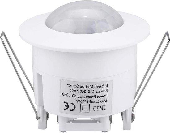 Plafond PIR Infrarood Sensor Lamp met 360° Verstelbare Body Motion Detector - 220V