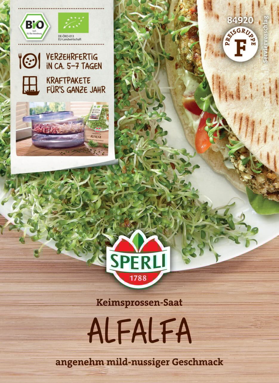 Sperli BIO Keimsprossen-Saat Alfalfa