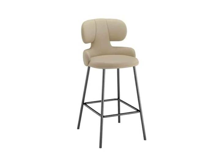 Bvn5kQ3dy Barstühle Barhocker, Hochstuhl, Rückenlehne(Beige)