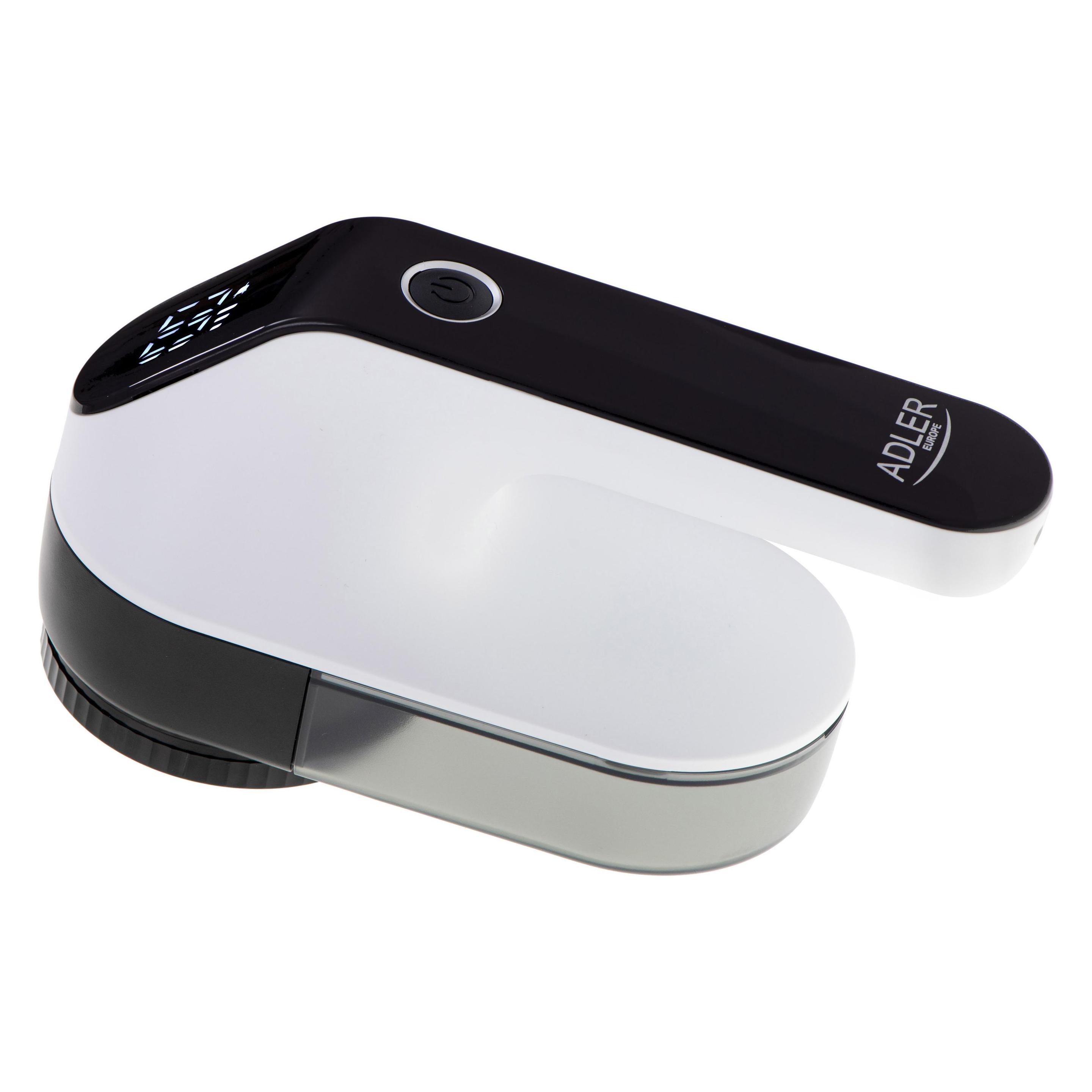Adler | Lint remover LCD | AD 9618 | White/Black | Rechargeable battery (AD 9618)