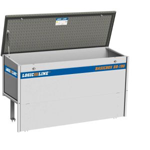 Logicline Fahrzeugbox BasicBox BB-190, aus Aluminium, 718 l, mit Schloss & Staufach XL, 190 x 104 x 66 cm