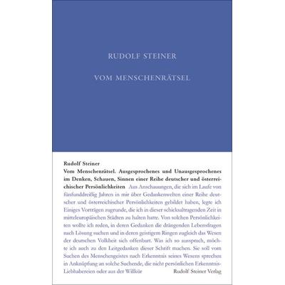 Vom Menschenrätsel, Gebundene Ausgabe von Rudolf Steiner, Rudolf Steiner, 978-3-7274-0201-2