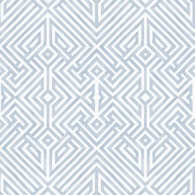 A-Street Prints Lyon Blue Geometric Key Wallpaper