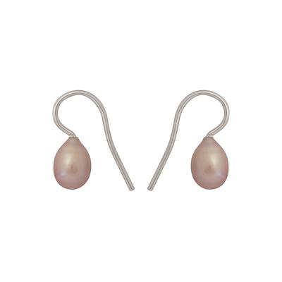 Perlenohrringe DI PERLE, rosa (naturfarbe), Ohrringe, Damen, Damen (mm )