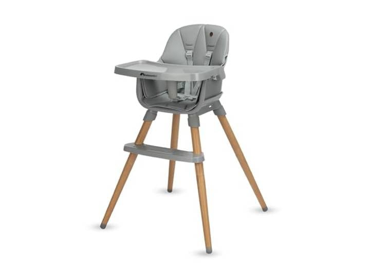 Bebeconfort Avista 2 4-in-1 Hochstuhl, 9–60 kg, Tinted Grey Mitwachsender Hochstuhl, 6 Monate–14 Jahre, Sitzerhöhung, Essstuhl, Kinderstuhl, Gepolsterte Kissen, Verstellbares Tablett