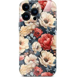 ONEFLOW Flower Cover iPhone 15 Pro Max Blumen Muster