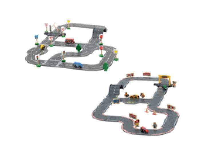 LUPILU® Set de route en bois Ville ou Circuit