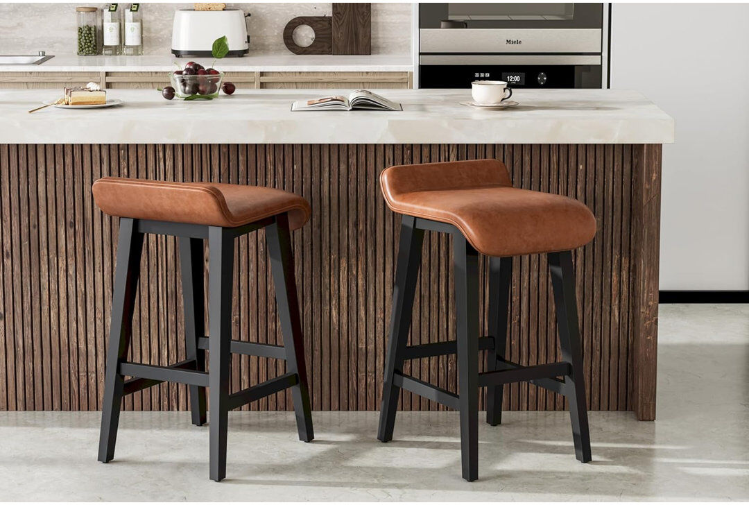 Brayden Studio Counter Stool with Metal Frame 68.83/2