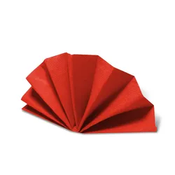 Serviette (PAP FSC Mix) DekoStar rot 38 x 38 cm