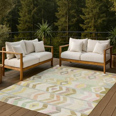 Addison Rugs Machine Washable Indoor/ Outdoor Global Bremen Chantille Rug