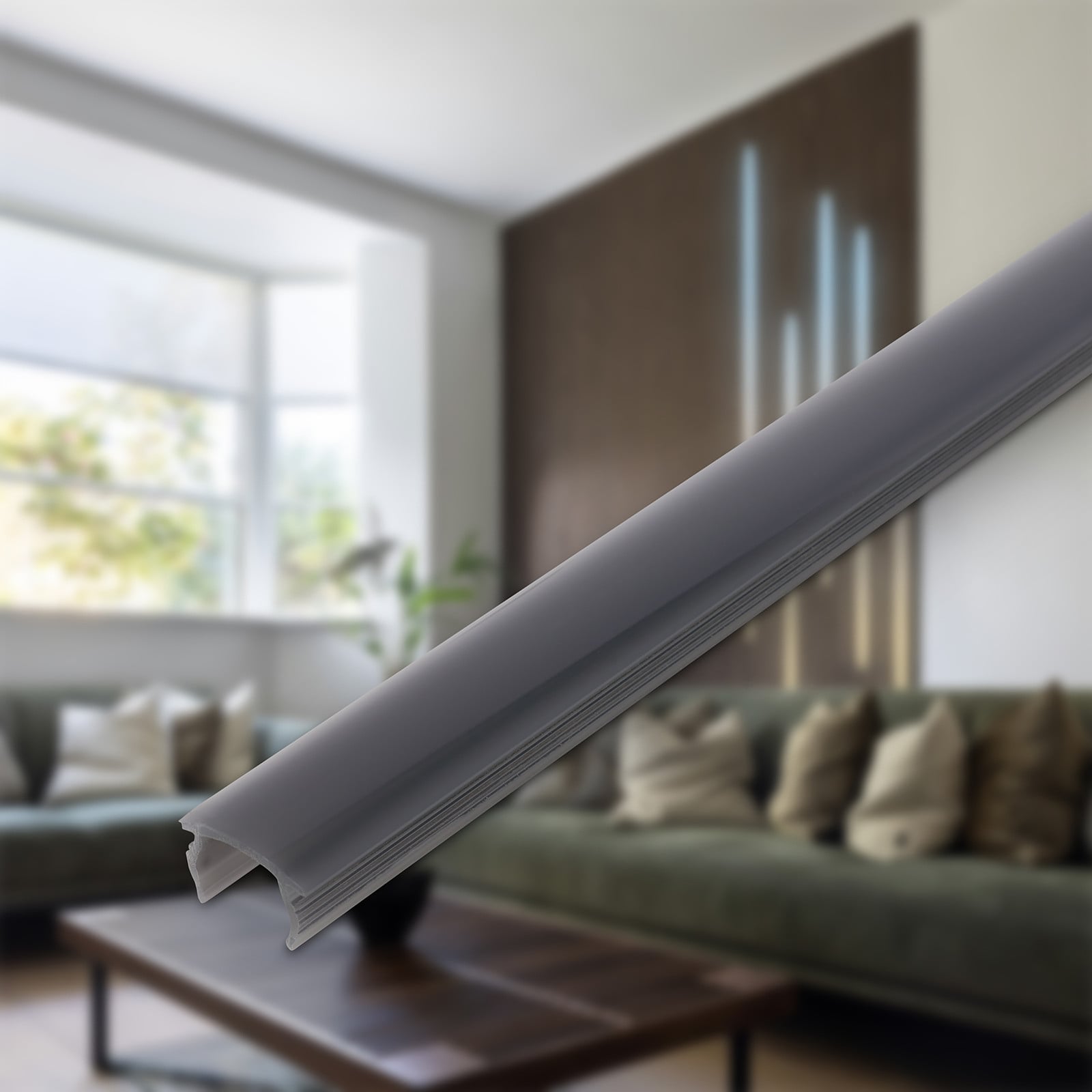 home24 LED-profiel Pimp your Panel zwart/zwart