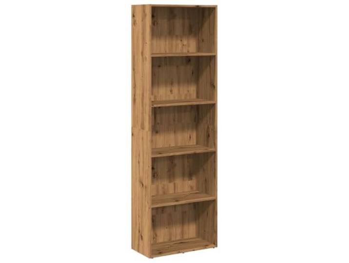 KGFHERENB Standregal Artisan-Eiche 60x30x189 cm Holzwerkstoff Schlankes Raumwunder mit 5 offenen Fächern für Wohnzimmer, Schlafzimmer und Flur. Pflegeleichte Oberfläche in Holzoptik.