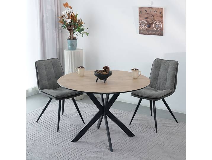Esstisch SALFO Ø 110cm Braun