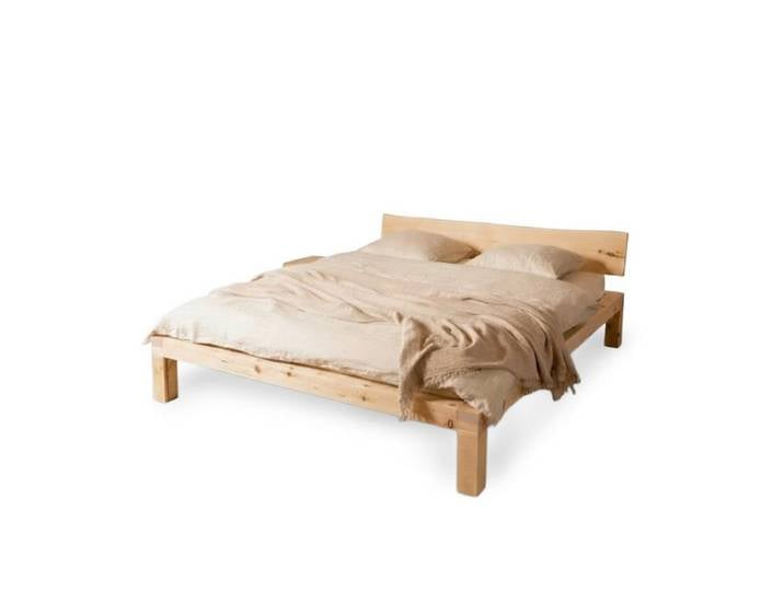 YAK Holzraum Bett Zirbenholzbett YARON - curve